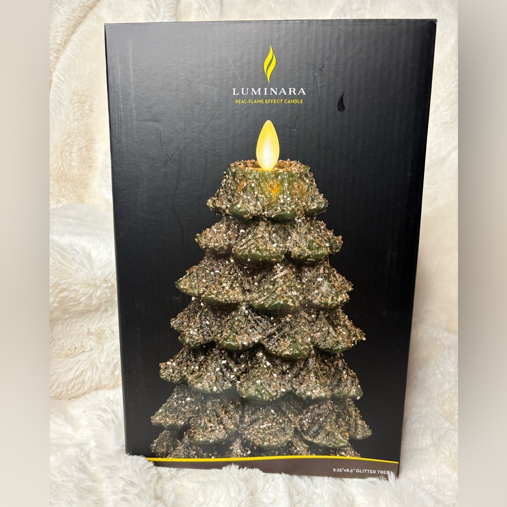Luminara Christmas tree candle